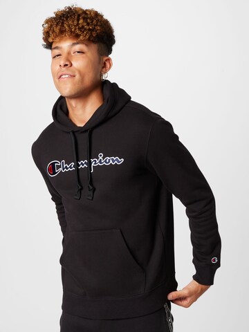 Champion Authentic Athletic Apparel Sweatshirt in Zwart: voorkant