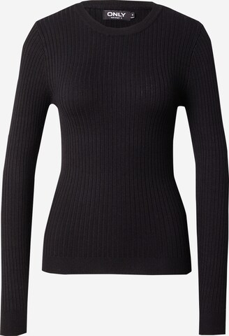 Pull-over 'KAROL' ONLY en noir : devant