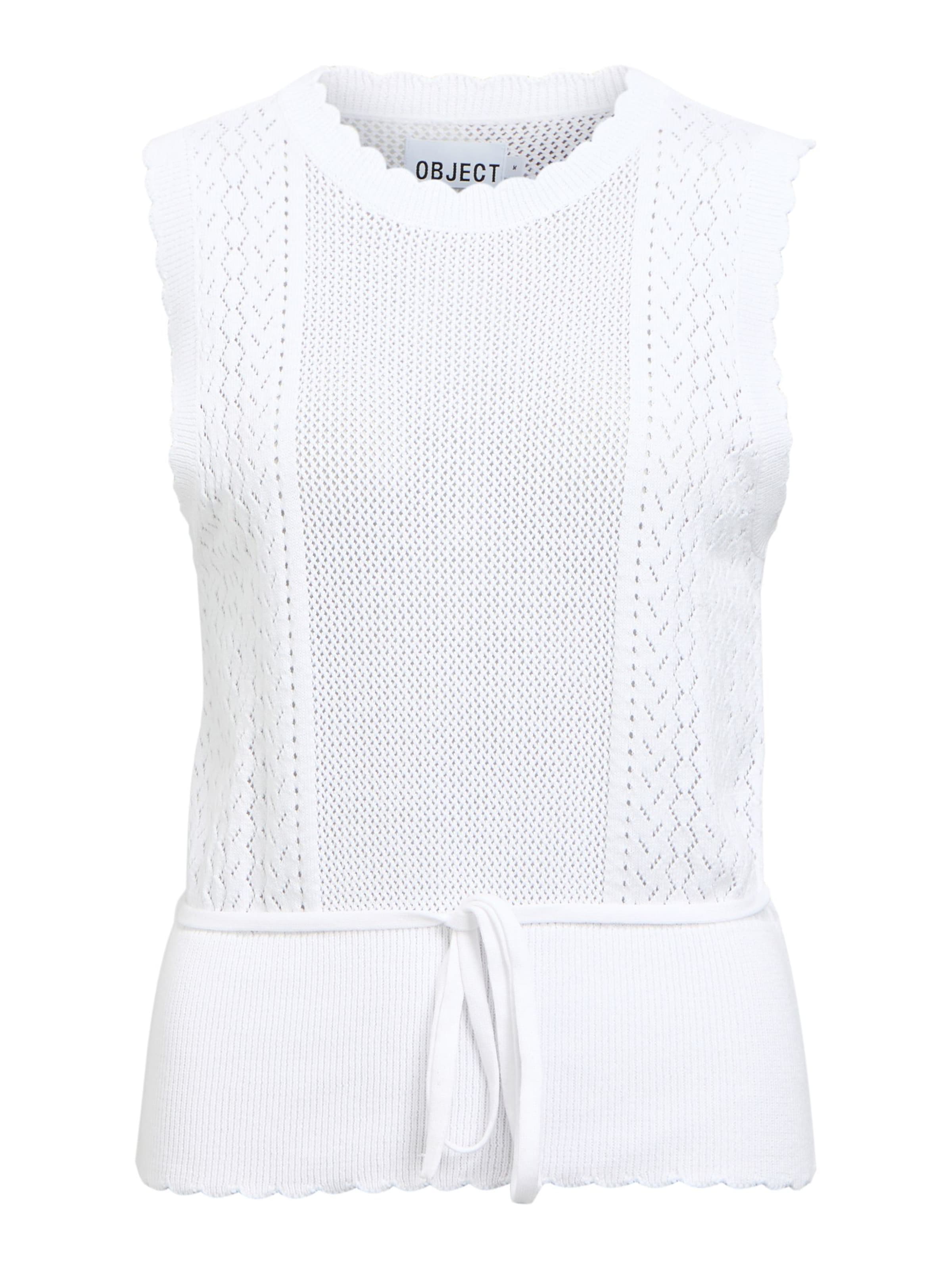 Tops en tricot OBJECT en blanc : devant