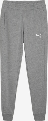 PUMA Tapered Workout Pants 'GOAL' in Grey: front