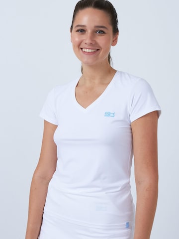 SPORTKIND Functioneel shirt 'V-Neck' in Wit