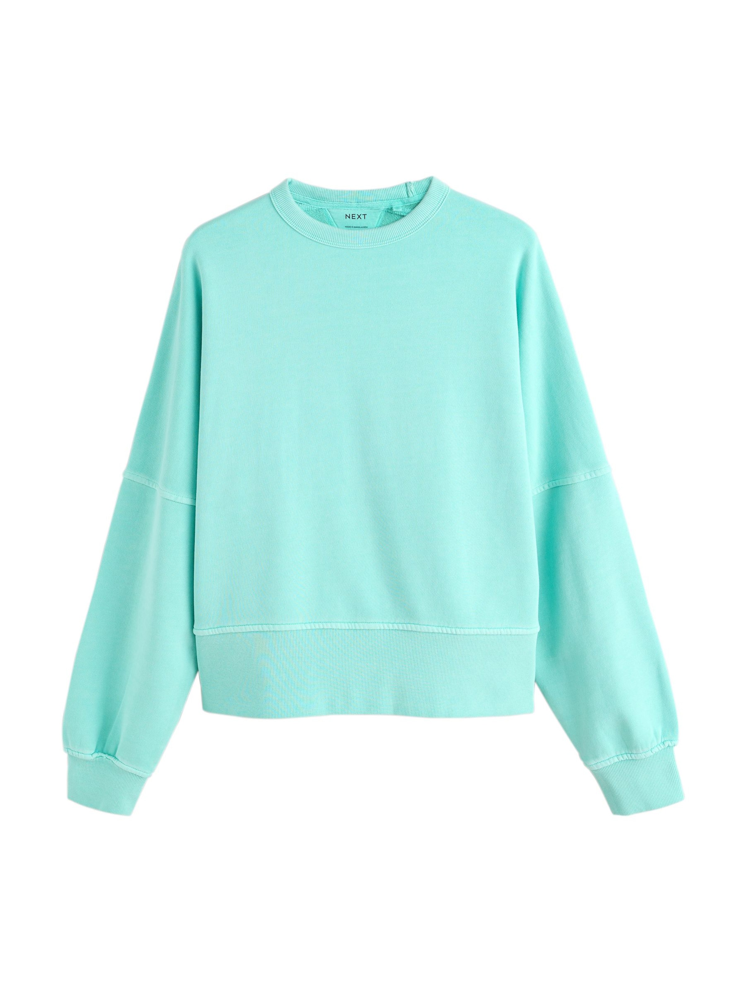 Sweat-shirt Next en vert : devant