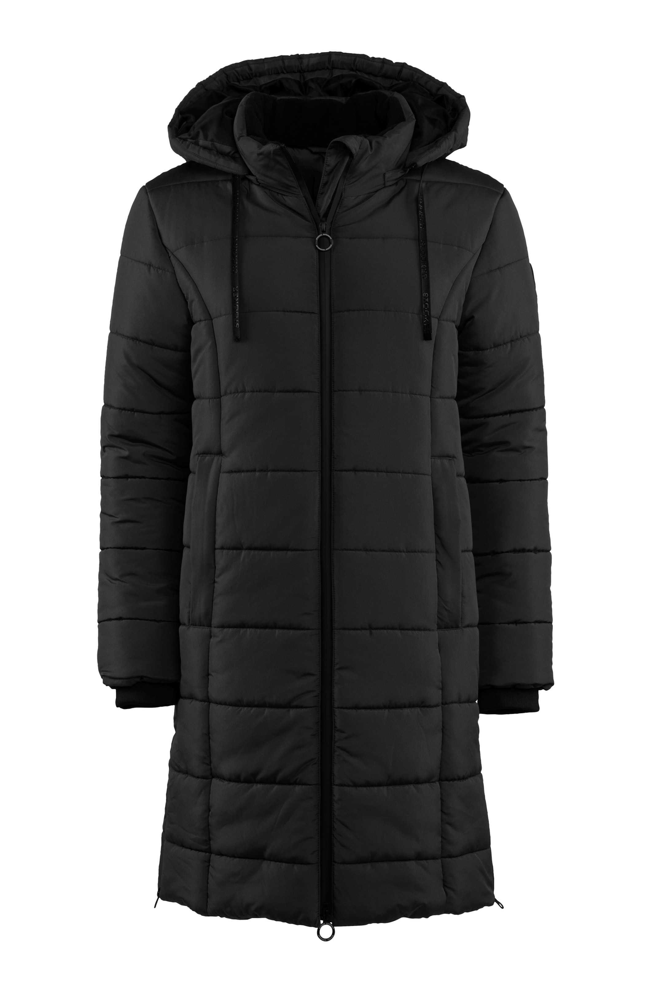 STOOKER WOMEN Between-Seasons Coat 'Julia' in Black: front
