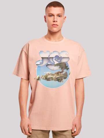 F4NT4STIC T-Shirt 'YES Chrome Island' in Orange: predná strana
