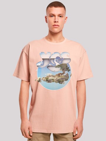 F4NT4STIC Shirt 'YES Chrome Island' in Oranje: voorkant