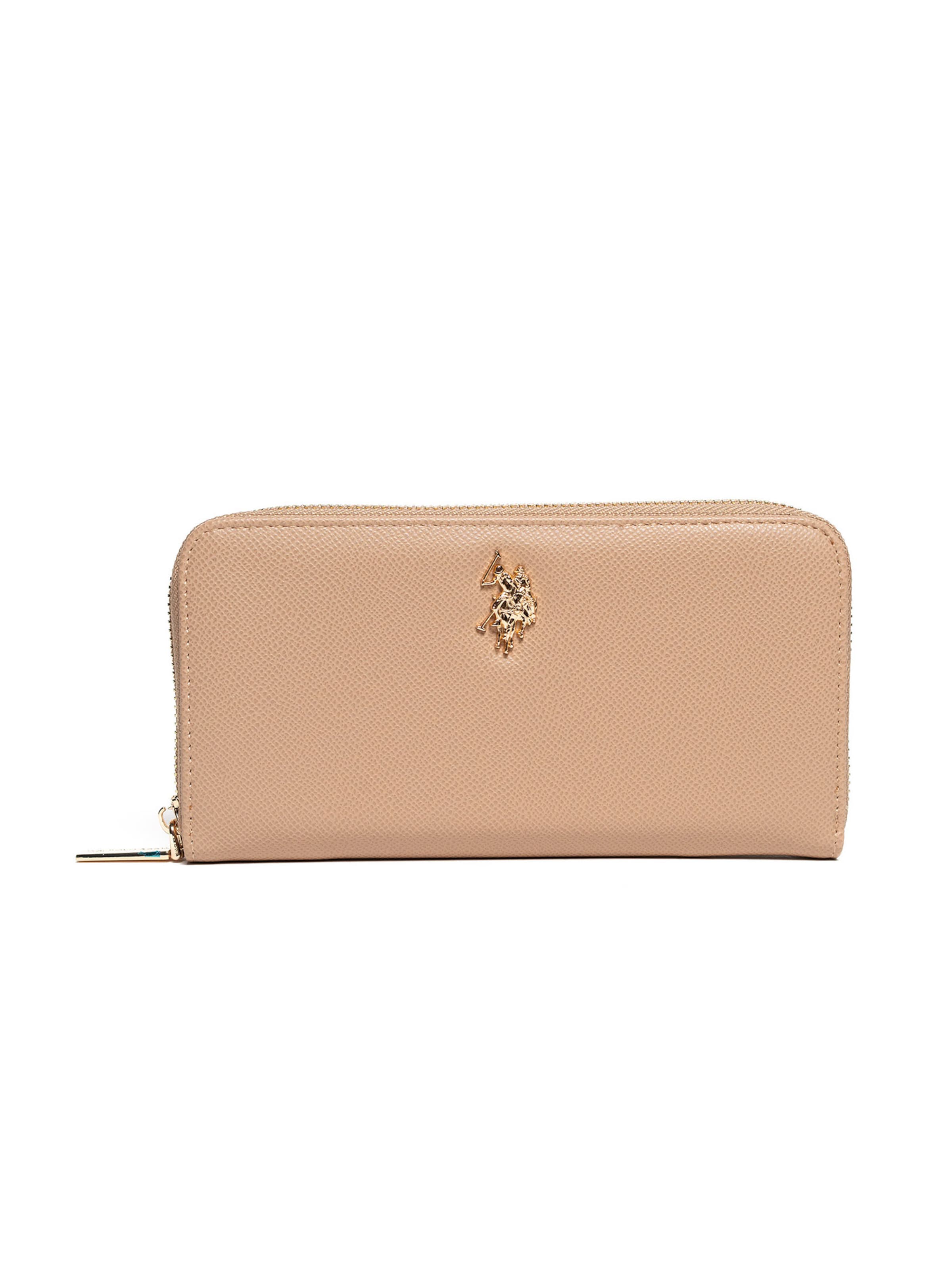 U.S. POLO ASSN. Wallet in Beige: front