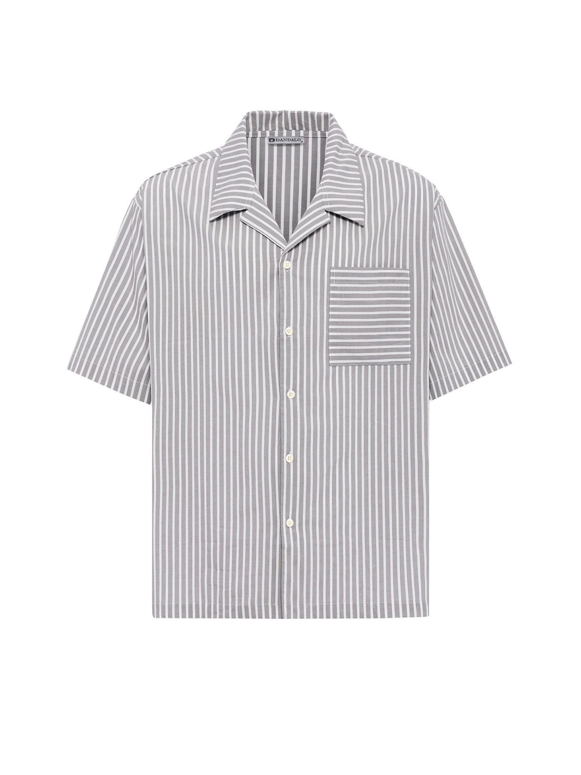 DandaloComfort Fit Košulja - siva boja: prednji dio