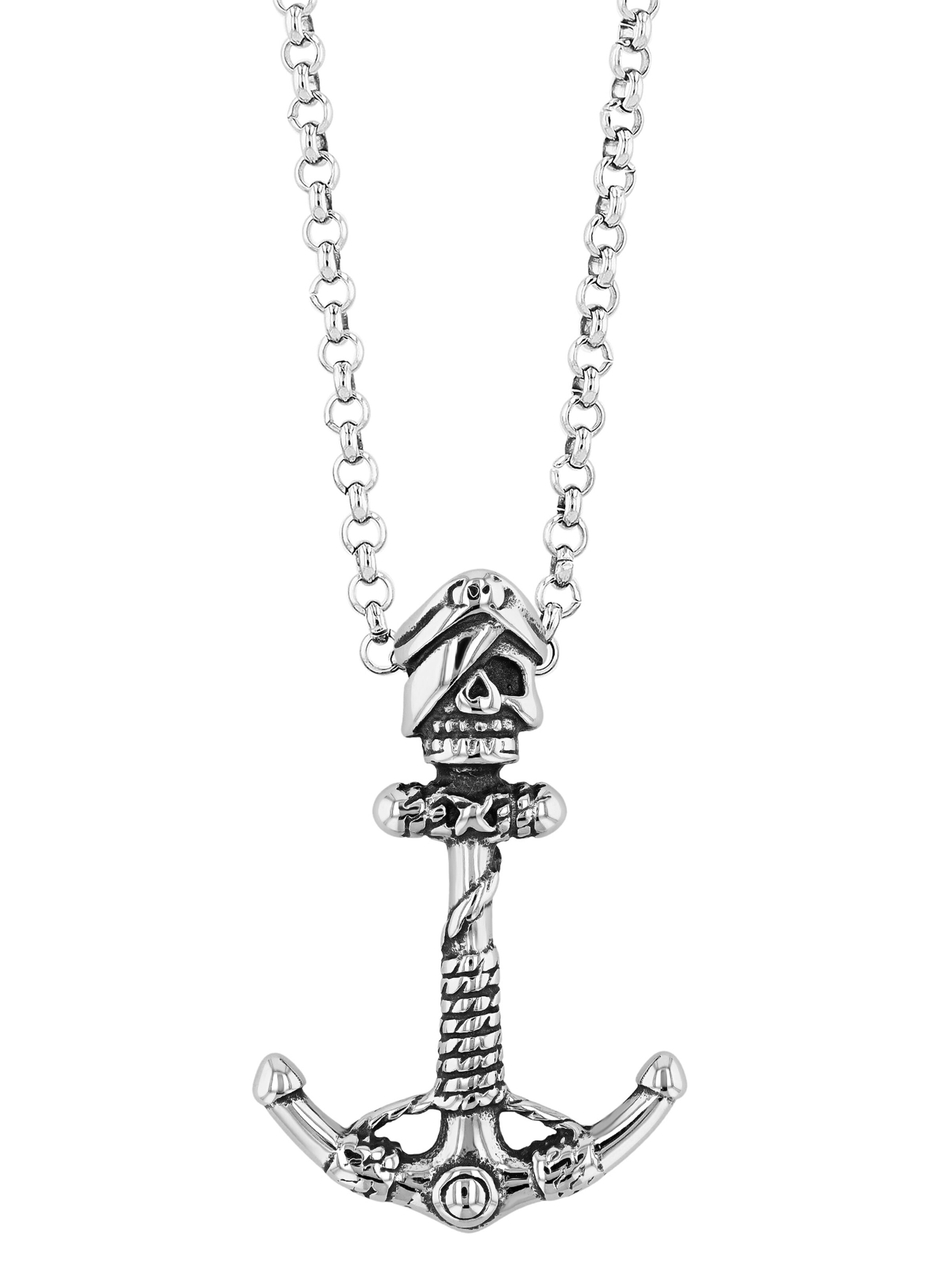 Akzent Pendant '"Tito" Modelle -  Herren Edelstahlanhänger - Silberfarben' in Mixed colors: front