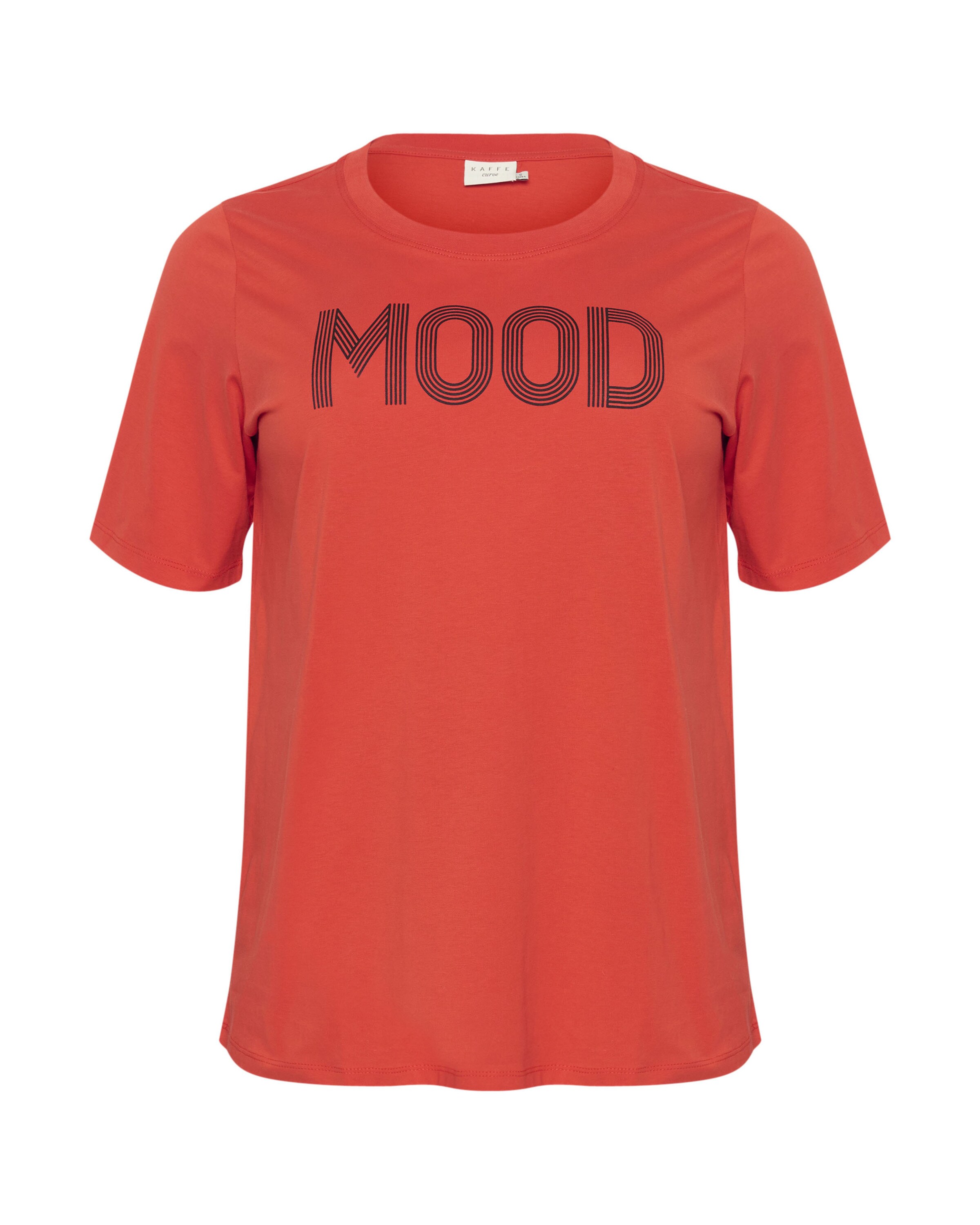 KAFFE CURVE Футболка в Красный: спереди