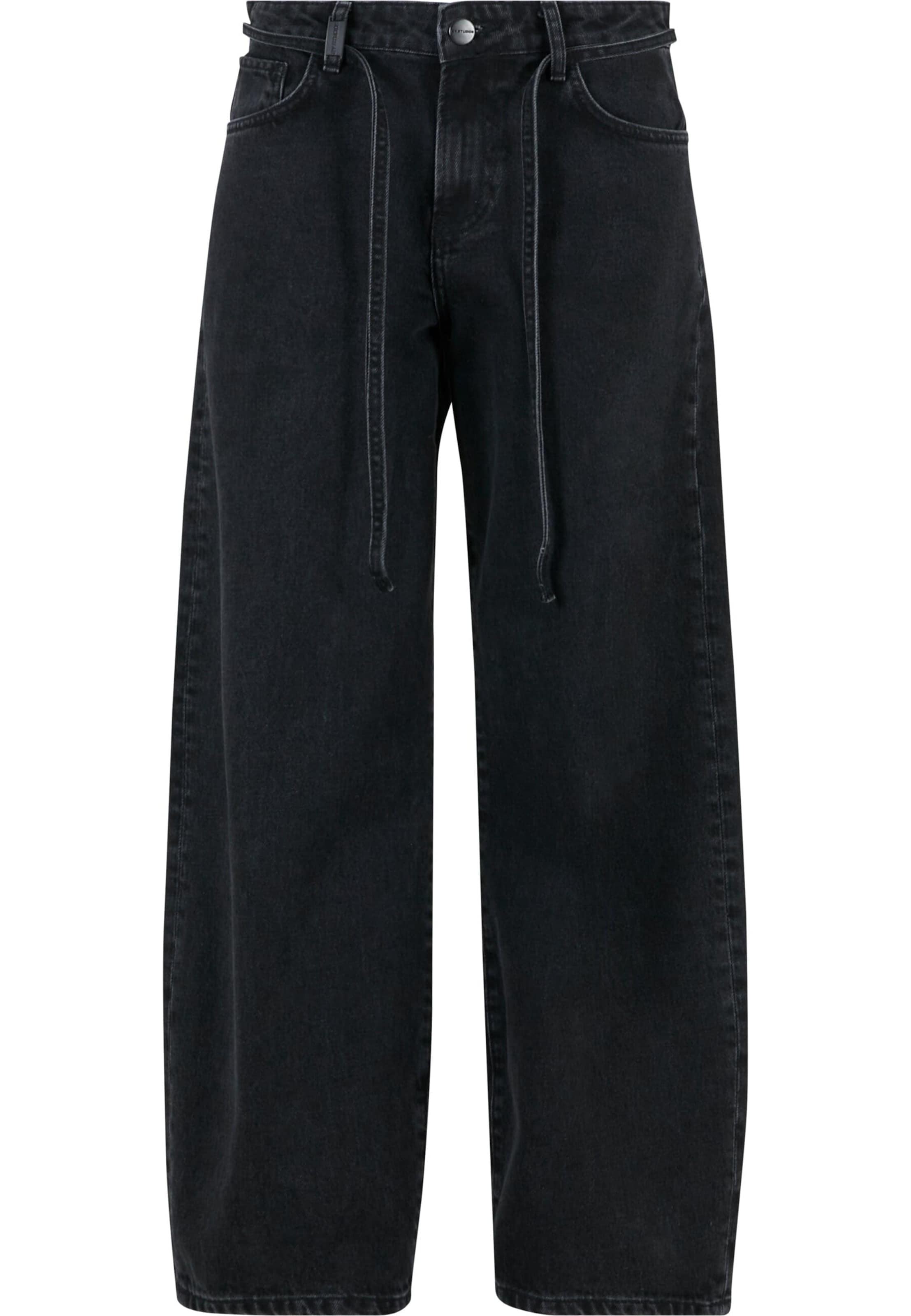 2Y Studios Normální Džíny 'Valoma Balloon' – černá: přední strana