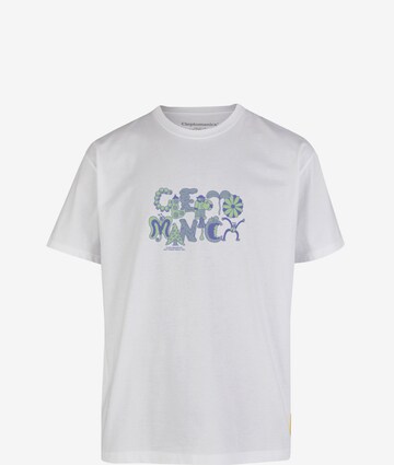 Cleptomanicx Shirt 'Guard the Garden' in White: front