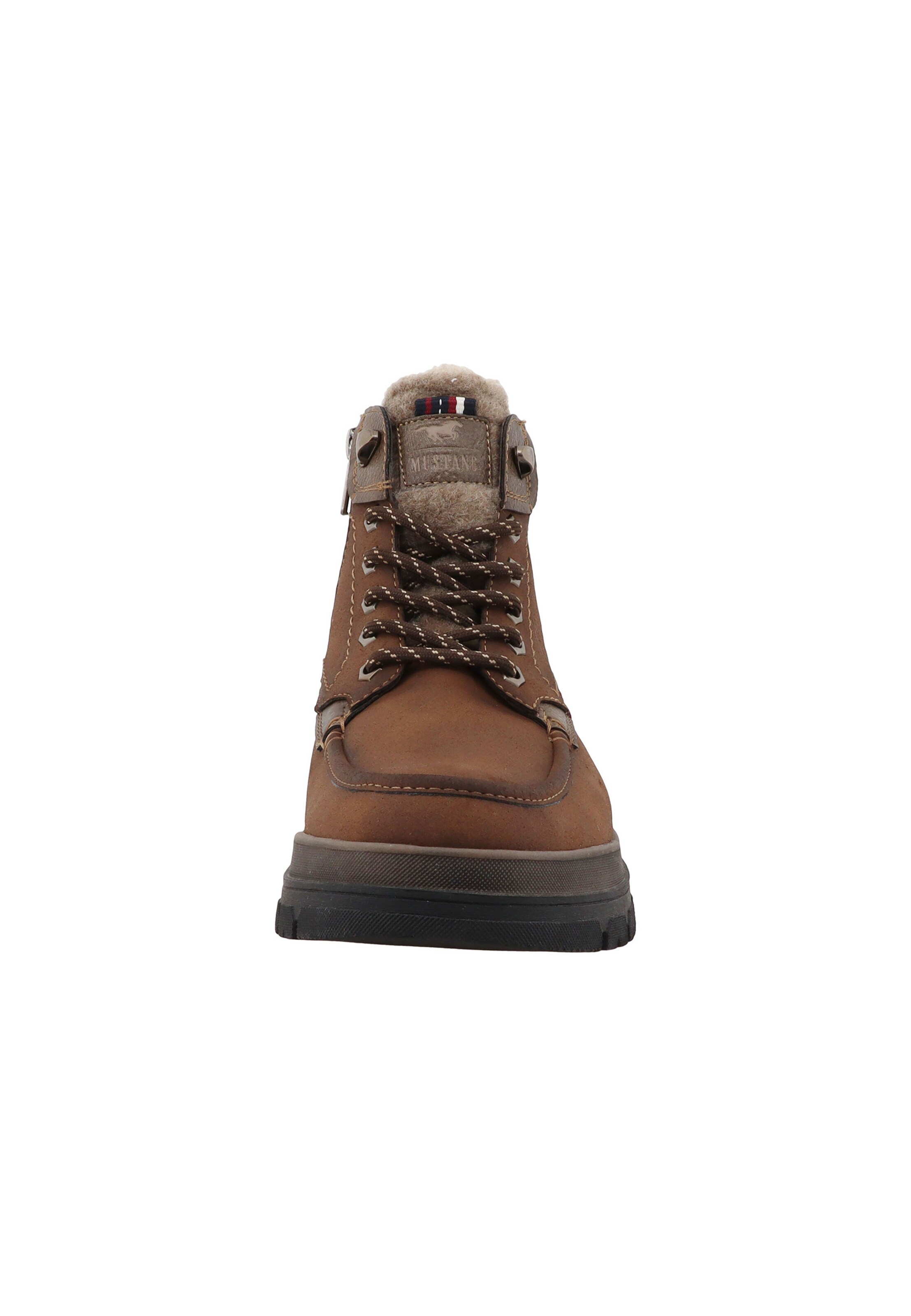 MUSTANG - Botas com atacadores em castanho