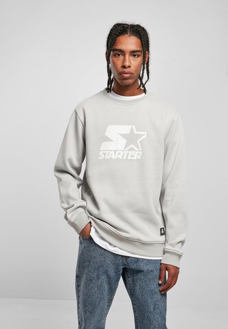 Starter Black Label Sweatshirt in Grijs: voorkant