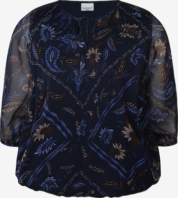 Zhenzi Bluse 'Keara 1446' in Blau: Vorderseite