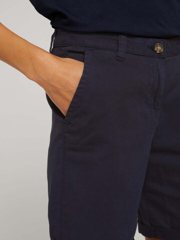 Regular Pantalon chino TOM TAILOR en bleu