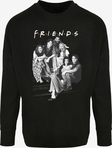 ABSOLUTE CULT Shirt 'Friends - Group Stairs' in Black: front