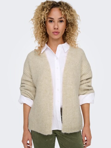 ONLY Knit cardigan 'ONLMAGGIE LIFE' in Beige: front