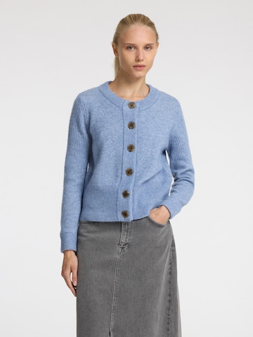 SELECTED FEMME Knit Cardigan in Blue: front