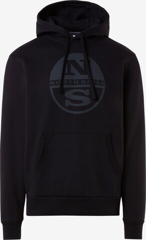 North Sails Sweatshirt in Black: front
