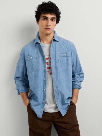 Fit confort Chemise 'ROMUALDO' Pepe Jeans en bleu : devant