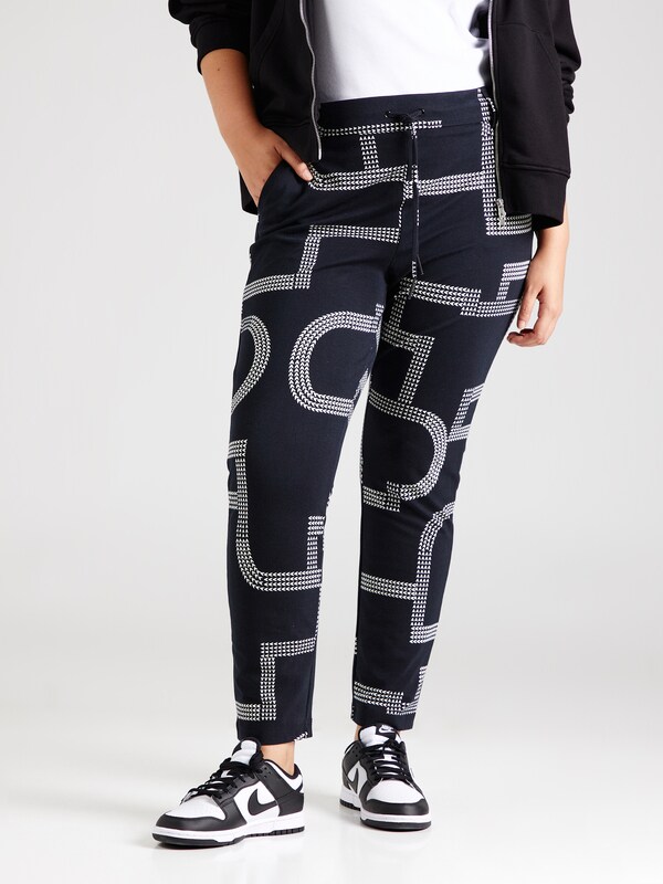 ONLY Carmakoma Slim fit Pants 'CARGOLDTRASH CLASSIC' in Black