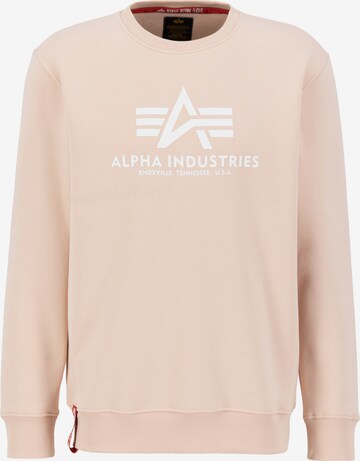 Sweat-shirt ALPHA INDUSTRIES en rose : devant