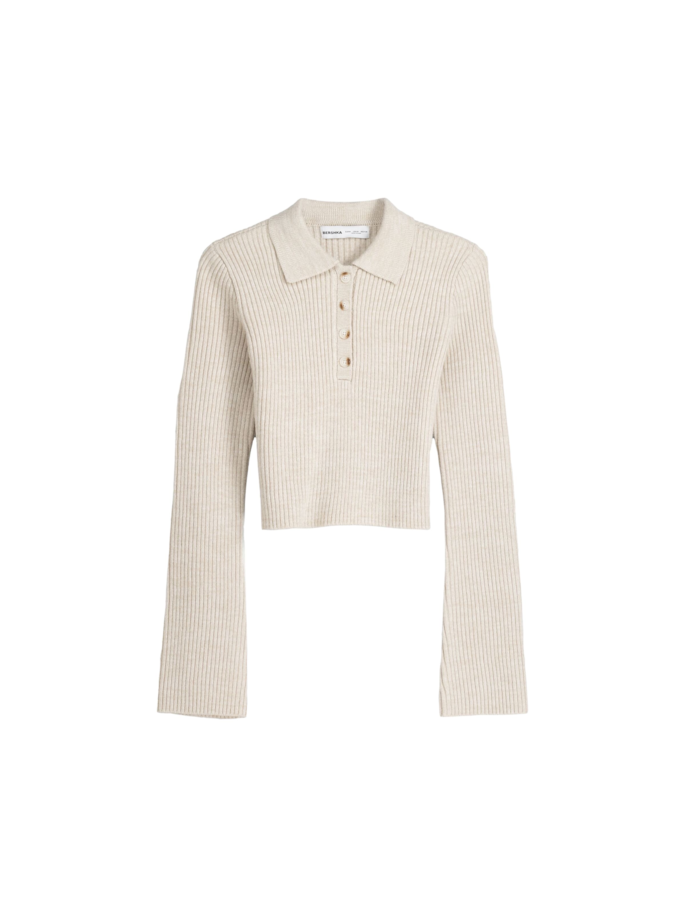 Bershka Sweater in Beige: front