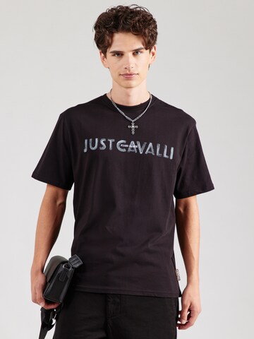 Just Cavalli Tričko – černá: přední strana