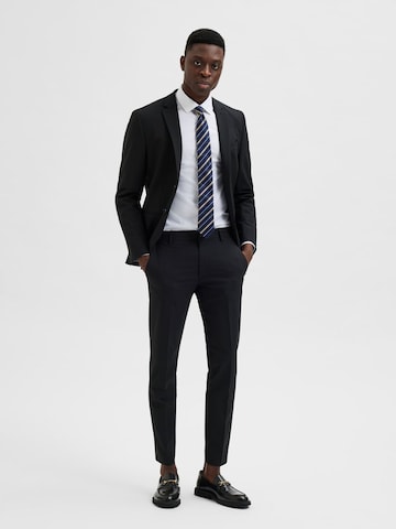 Coupe slim Pantalon chino 'Josh' SELECTED HOMME en noir