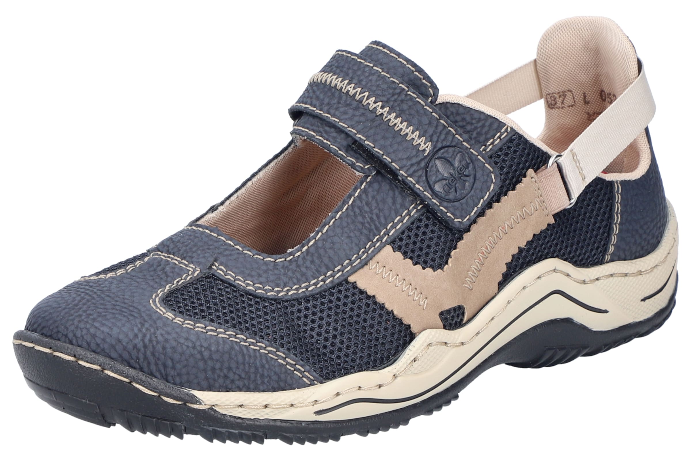 Rieker Slip On in Blau: Vorderseite
