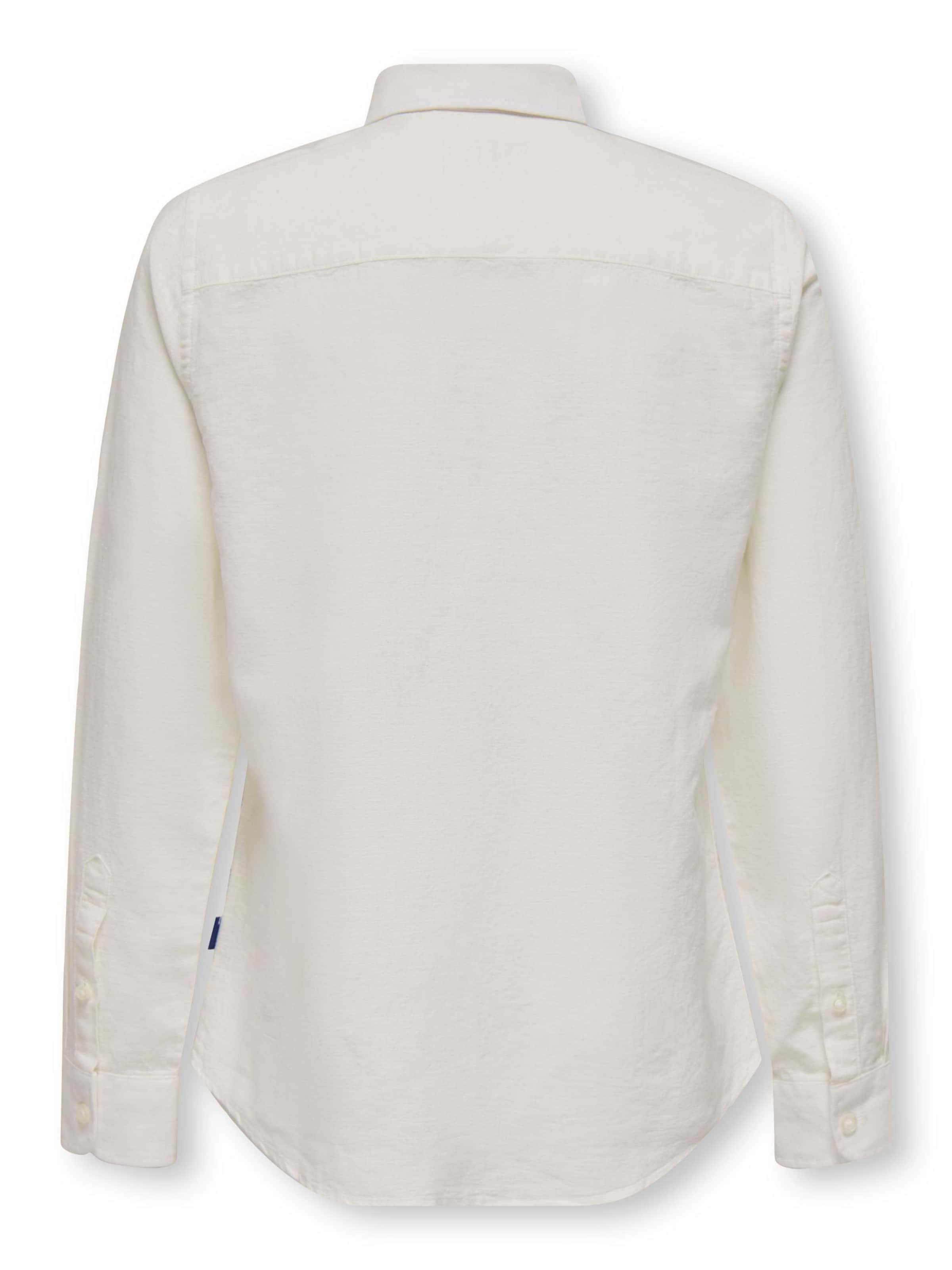 Only & Sons Junior Regular Fit Skjorte 'OSJCaiden' i hvid