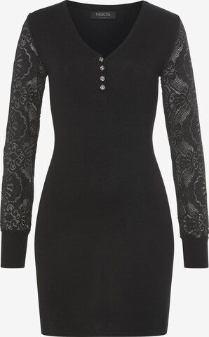 MELROSE Knitted dress in Black: front