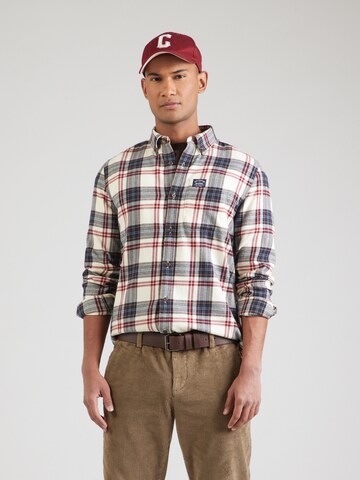 Comfort fit Camicia di Superdry in beige: frontale