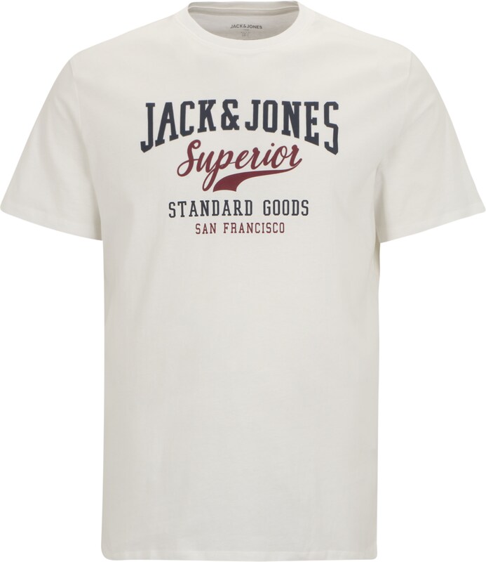Jack & Jones Plus T-Shirt in Weiß Jack & Jones Plus T-Shirt in Weiß