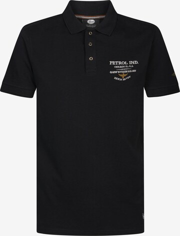 Petrol Industries Тениска 'Lewistown' в черно: отпред