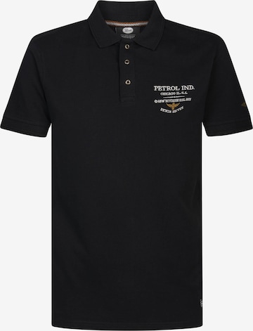 Petrol Industries Poloshirt 'Lewistown' in Schwarz: predná strana