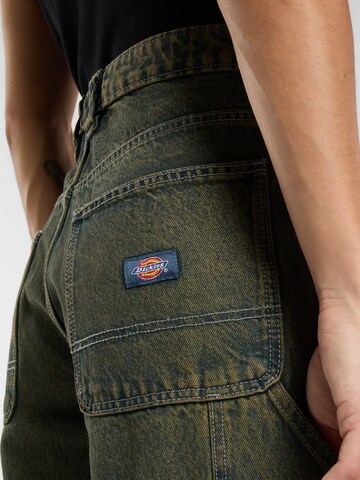 DICKIES Wide leg Byxa 'HILHAM' i grön