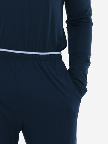 Mey Pajamas long 'Dry Cotton' in Blue