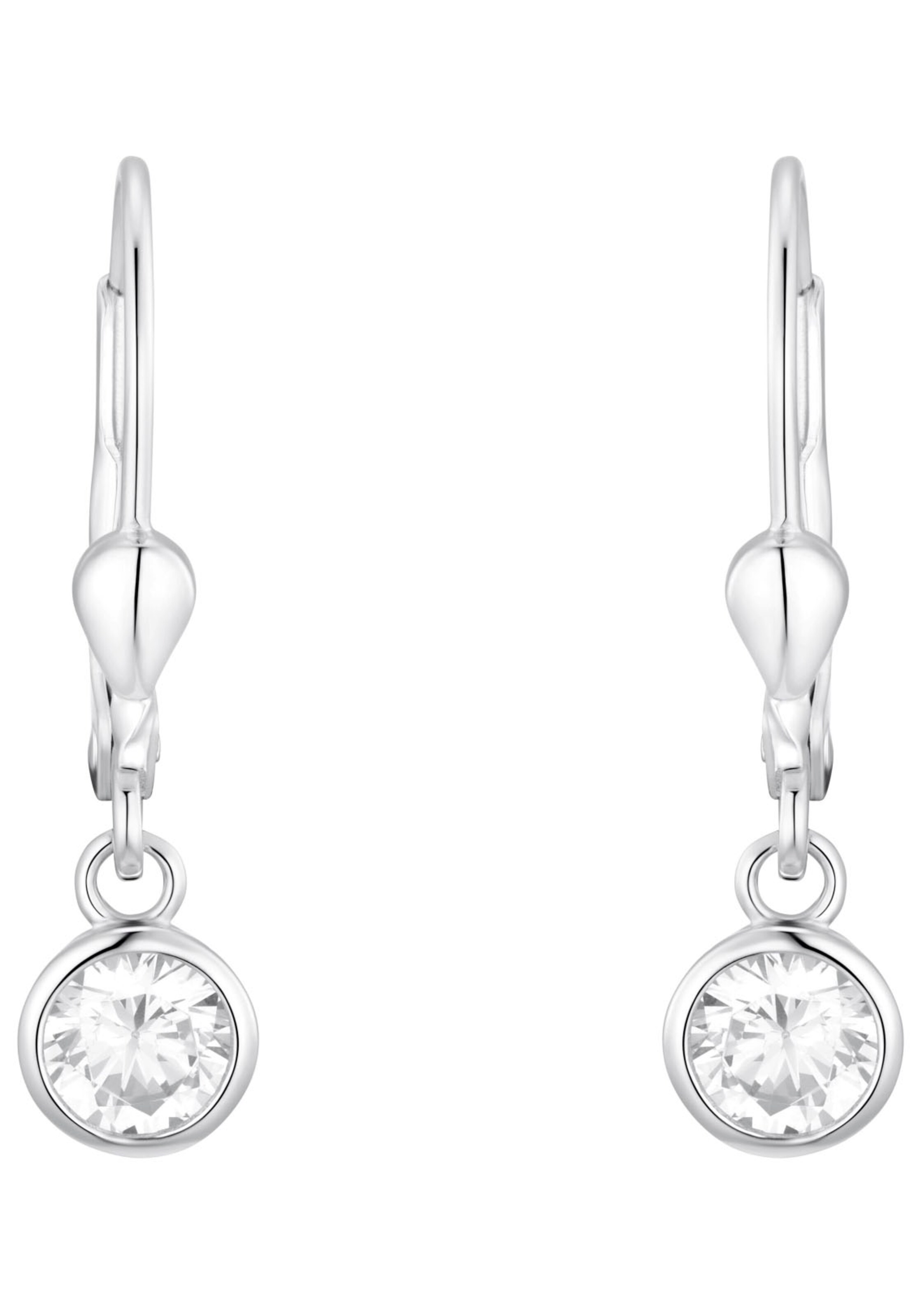 AMOR Earrings in Silver: front