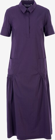 HELMIDGE Shirt Dress in Purple: front