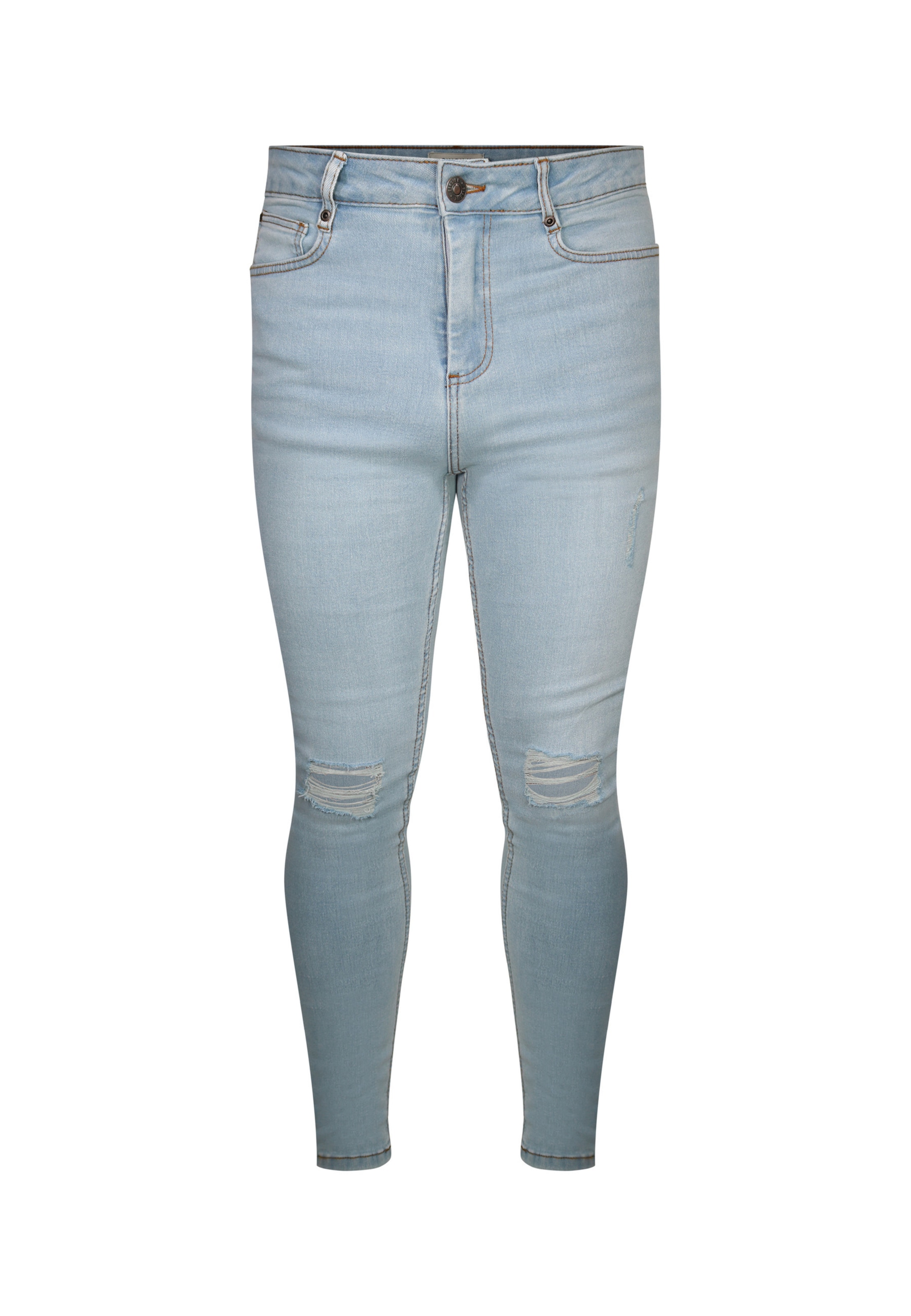 SikSilk Skinny Jeans in Blauw: voorkant
