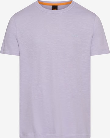 BOSS T-Shirt in Lila: Vorderseite
