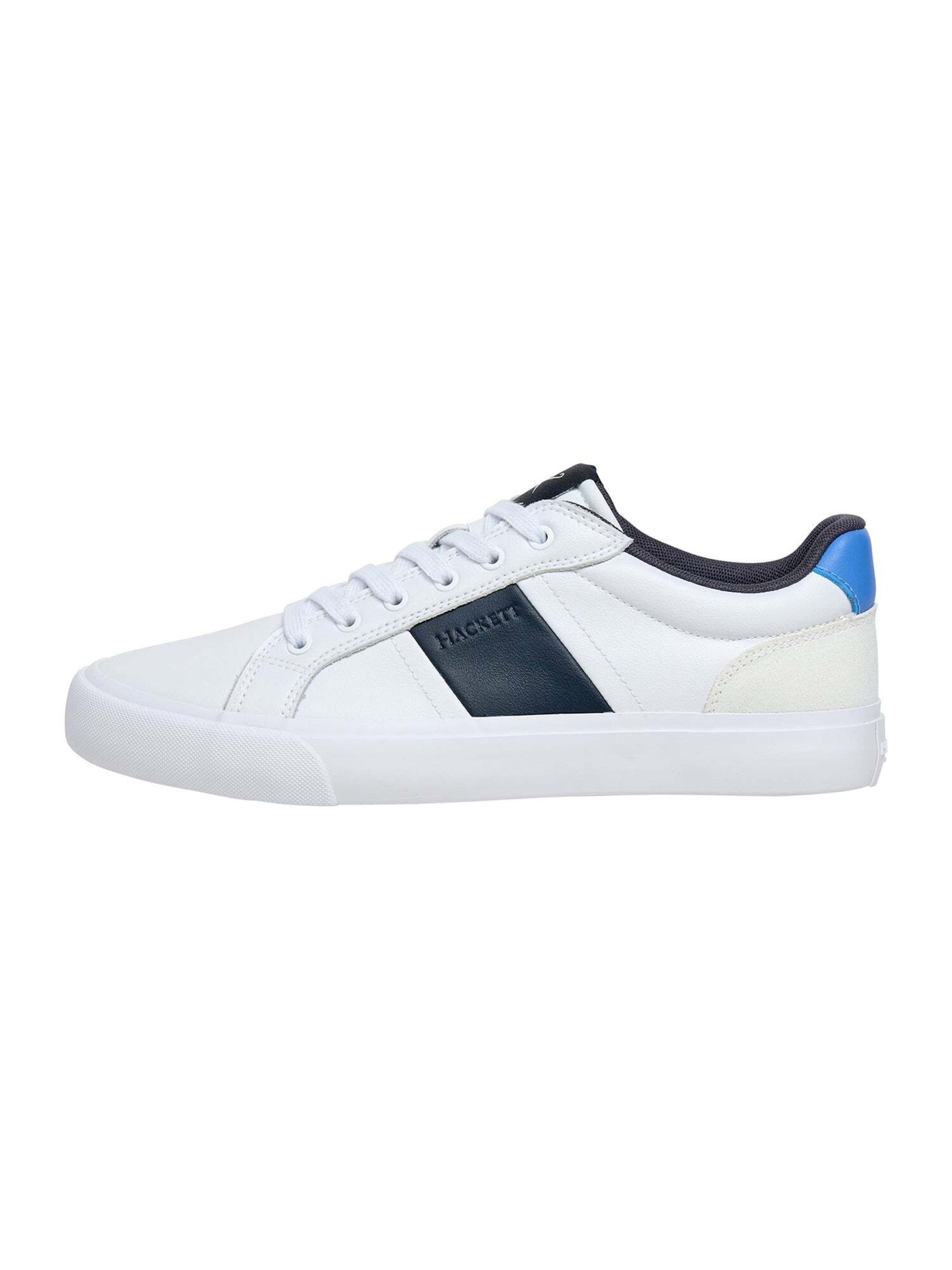 Hackett London Platform trainers 'Blake Handle' in White: front