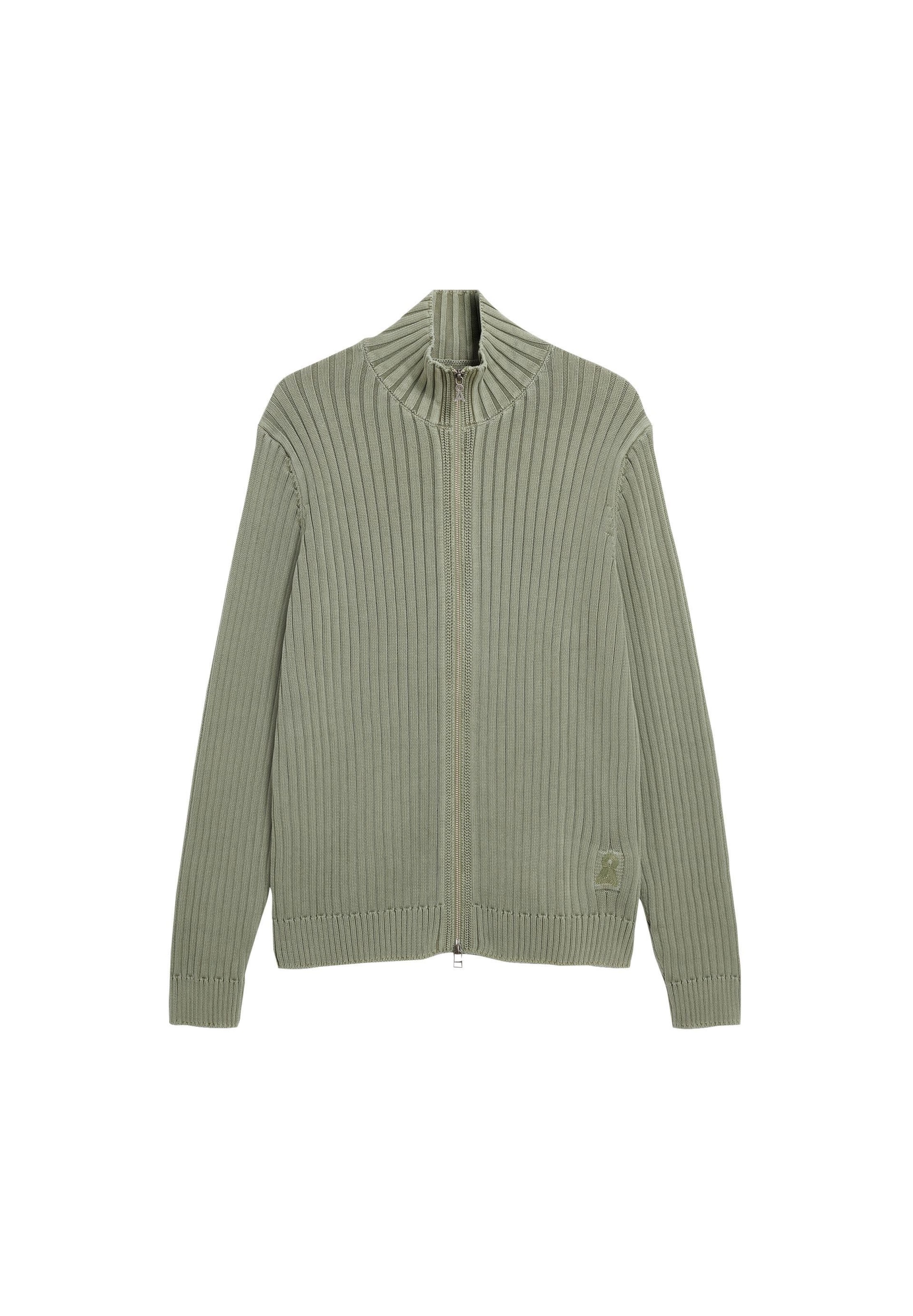 ARMEDANGELS Strickjacke PIGMENT DYE in Grün: Vorderseite