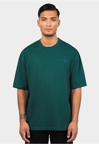 T-Shirt Dropsize en vert : devant