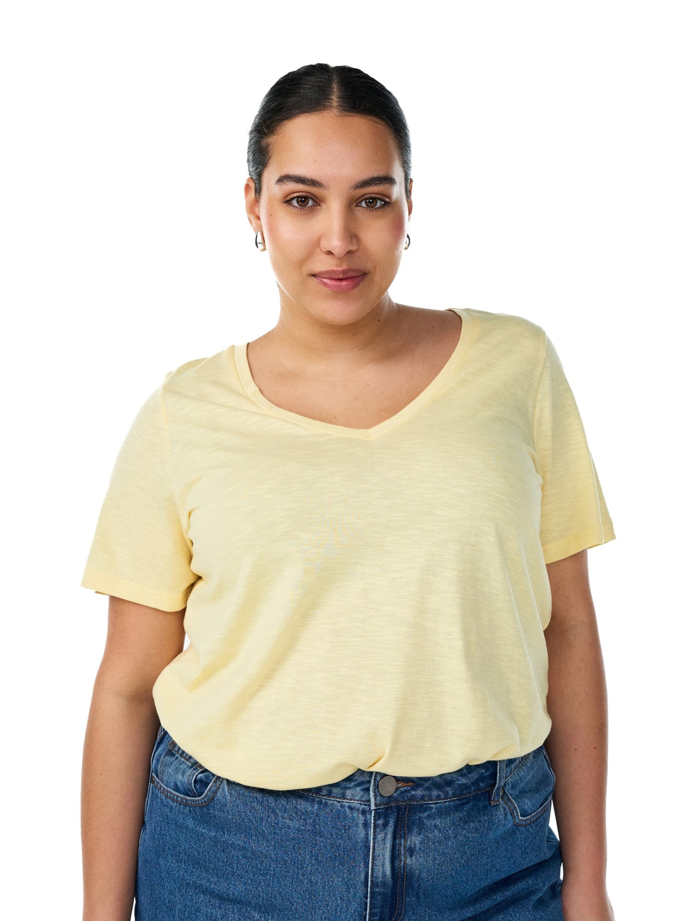 T-shirt Zizzi en jaune