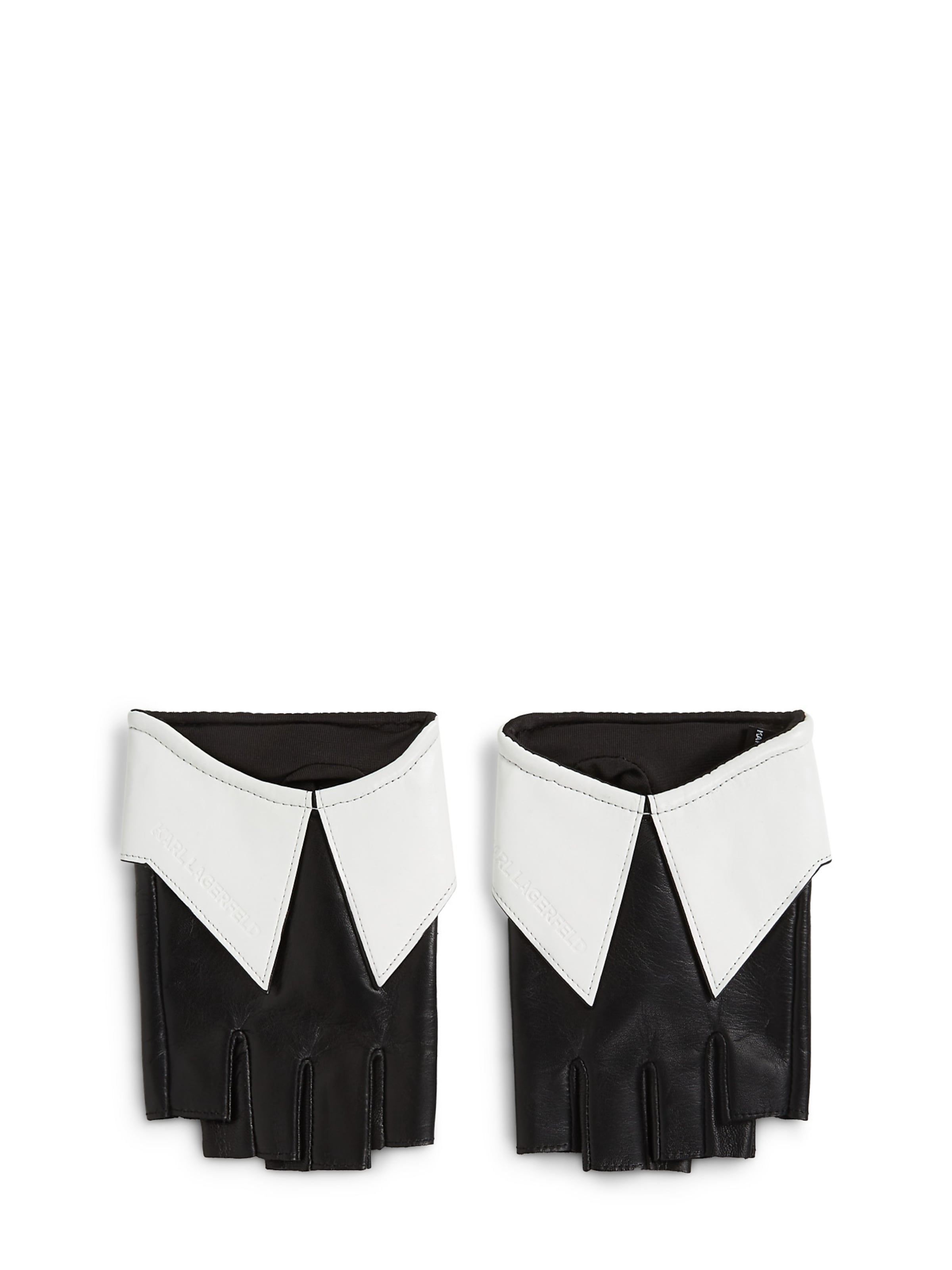 Karl Lagerfeld Rövid ujjú kesztyű - fekete: elől