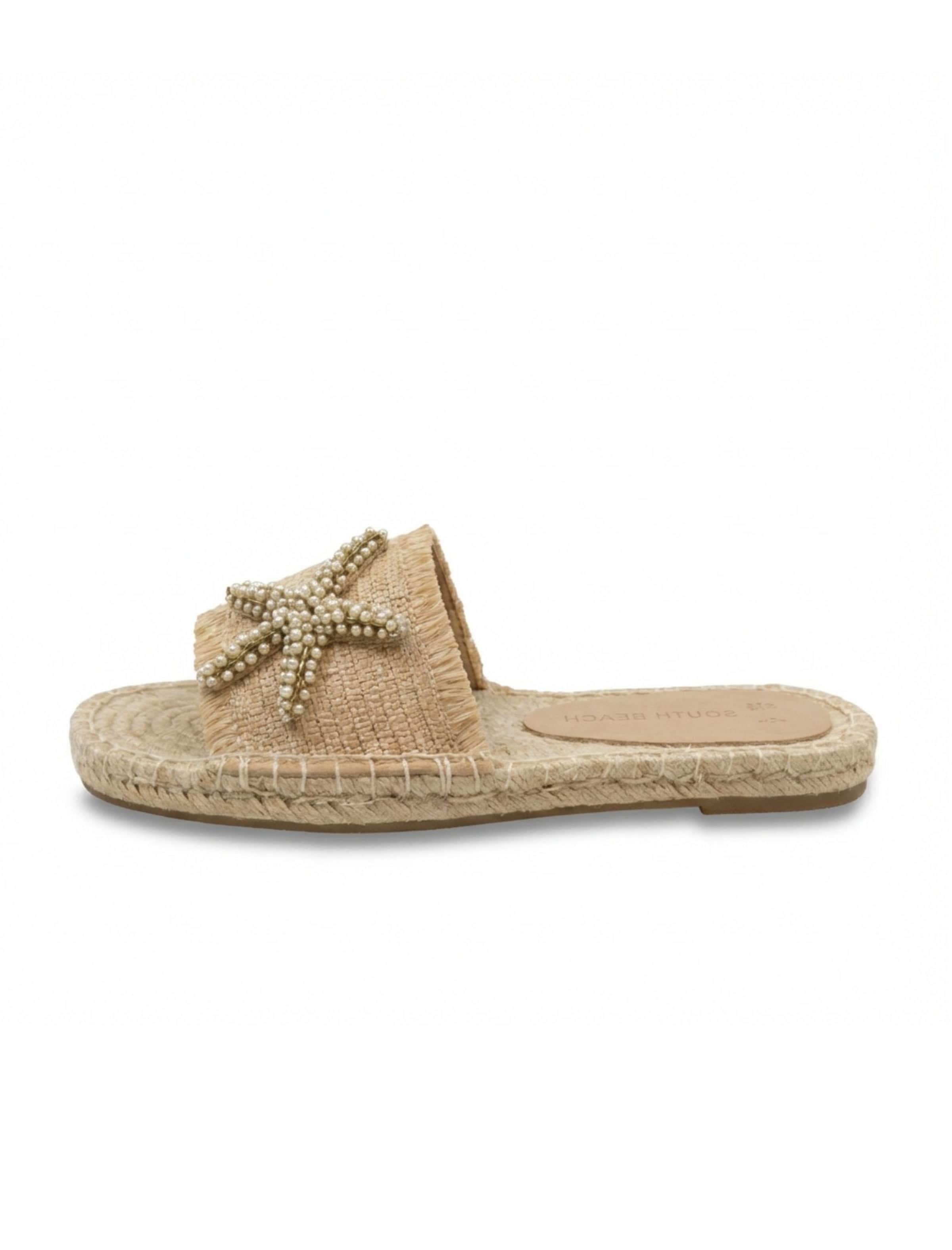Mule South Beach en beige : devant