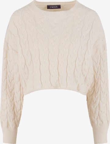 Urban Classics Trui in Wit: voorkant