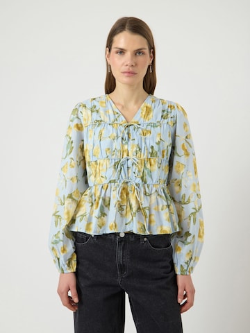 Chemisier 'YASEBBA' YAS en bleu : devant